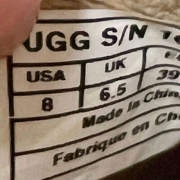 UGG Thames Foldover Sheepskin Suede Ankle Boots Chestnut Tan Size 8 - Picture 9 of 9